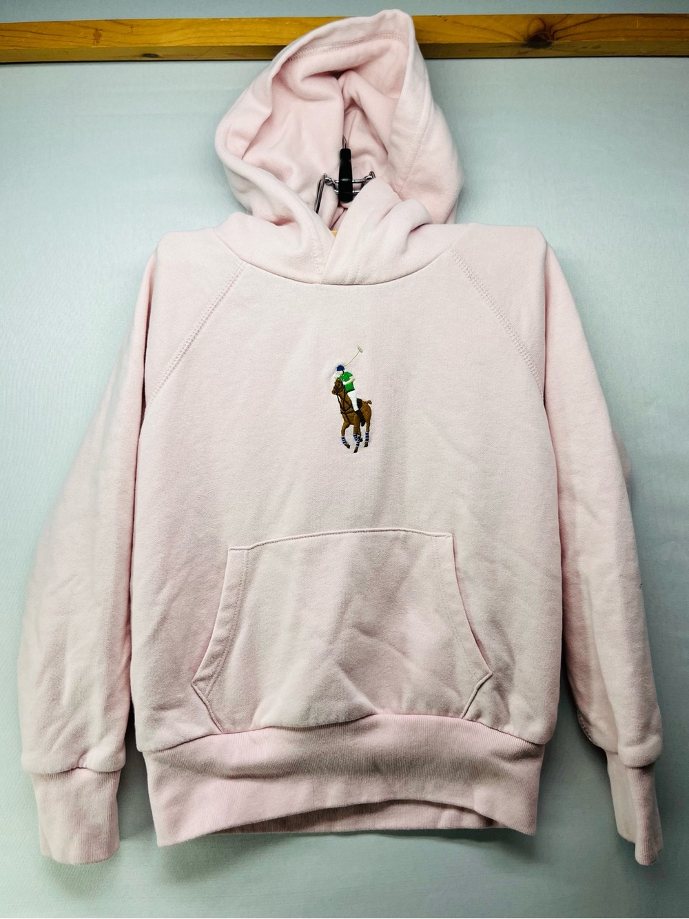 Polo by Ralph Lauren‎ Light Pink Pullover with Navy Tag